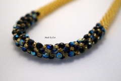 necklace with fire polish beads