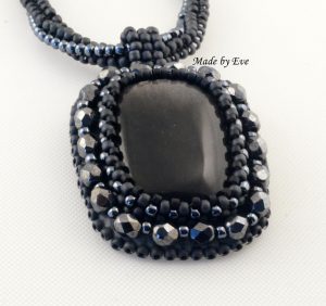 silver obsidian in the frame