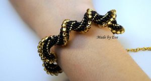 Gold and black cellini set