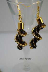 Gold and black cellini set