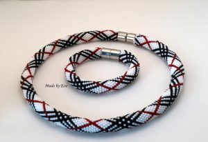 A set of burberry checkered jewelry